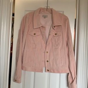 Loft Pink Corduroy Jacket